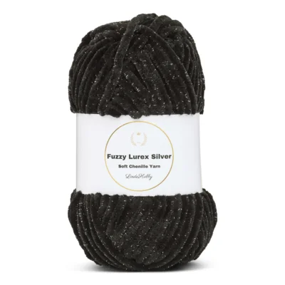 LindeHobby Fuzzy Chenille Silver Lurex